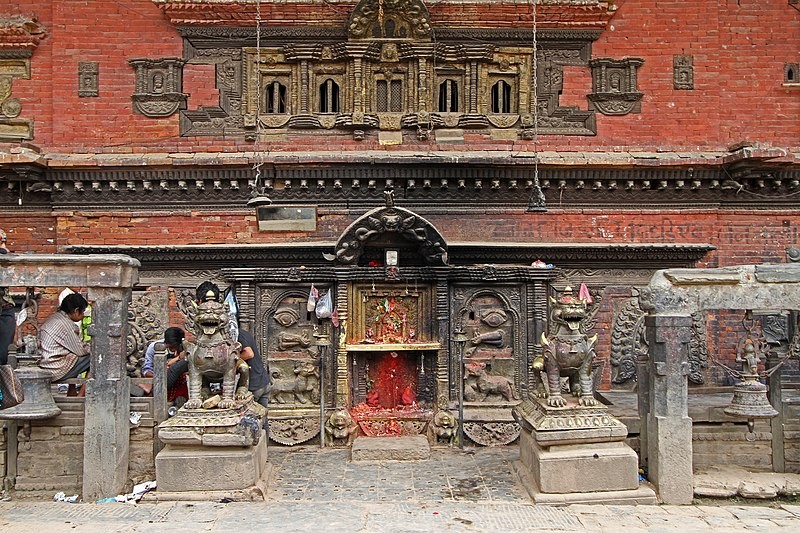 bhairav mandir in taumadhi tole in bhaktapur